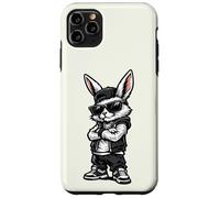 Cool Bunny in Streetwear with Sunglasses Confident Easter Coque pour iPhone 11 Pro Max
