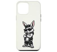 Cool Bunny in Streetwear with Sunglasses Confident Easter Coque pour iPhone 12 Pro Max