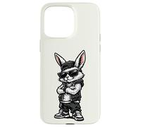 Cool Bunny in Streetwear with Sunglasses Confident Easter Coque pour iPhone 15 Pro Max