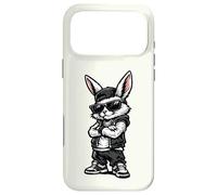 Cool Bunny in Streetwear with Sunglasses Confident Easter Coque pour iPhone 17 Pro Max