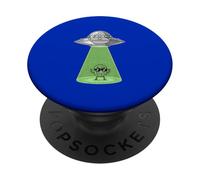 Cool Cactus Abduction UFO Style Beam Scène PopSockets PopGrip Adhésif