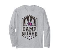 Cool Camp Infirmière École de Soins Infirmiers Camping School Team Personnel Manche Longue