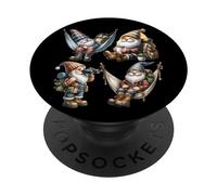 Cool Camping Gnomes for Dad Life and Mom Hikers Funny Hiking PopSockets PopGrip Adhésif
