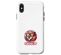 Cool Canadian Beaver Elbows Up Funny Canada Design Coque pour iPhone X/XS