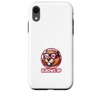 Cool Canadian Beaver Elbows Up Funny Canada Design Coque pour iPhone XR