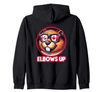 Cool Canadian Beaver Elbows Up Funny Canada Design Sweat à Capuche