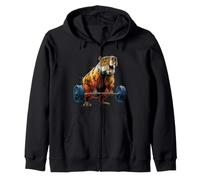 Cool Capybara Animal avec Costume de soulevé de Terre Sweat à Capuche