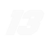 Cool Car Stickers - Number Thirteen Vinyl Graphic, Precision Cut Waterproof Adhesive Decal, Fade Resistant Smooth Surfaces Styling Accentt, Trendy Creative Decorative Label | Automotive Customization