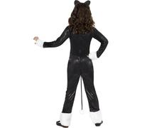 Cool Cat Costume, Female Small Age 4-6 Noir