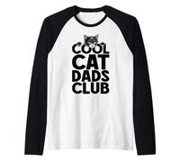 Cool Cat Dads Club Funny Fête des pères Propriétaire Amoureux des Chats Manche Raglan