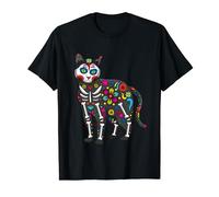 Cool Cat Dia De Los Muertos La Catrina Fête des morts au Mexique T-Shirt