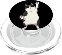 Cool Cat Lunettes de Soleil Rock on Funny Animal Vintage Design PopSockets PopGrip pour MagSafe