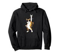 Cool Cat Lunettes de Soleil Rock on Funny Retro Style Sweat à Capuche