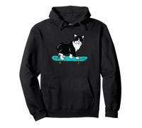 Cool Cat on A Skateboard - Skater Skateboarding Kitten Kids Sweat à Capuche