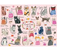 Galison Puzzle Cool Cats A-Z 1000 pièces