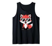 Cool Charming Red Fox with Sunglasses Débardeur