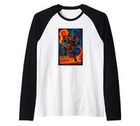 Cool Chicago Cat Warrior basketball Slam Dunk Graphic Design Manche Raglan