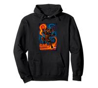 Cool Chicago Cat Warrior basketball Slam Dunk Graphic Design Sweat à Capuche