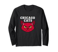 Cool Chicago Red Cats Warrior basketball Slam Dunk Graphic Manche Longue