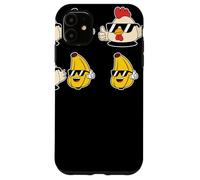 Cool Chicken Banana Cartoon Sunglasses Thumbs Up Humor Coque pour iPhone 11