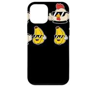 Cool Chicken Banana Cartoon Sunglasses Thumbs Up Humor Coque pour iPhone 12 Mini