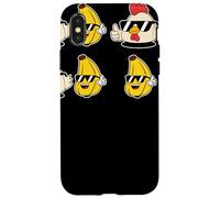 Cool Chicken Banana Cartoon Sunglasses Thumbs Up Humor Coque pour iPhone X/XS