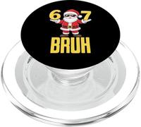 Cool Christmas Santa Six Seven Bruh Funny Kids Boys Christmas PopSockets PopGrip pour MagSafe