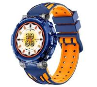 Cool Clever Reloj Smartwatch Silicona Azul/Naranja (Llamadas Salud Deporte)