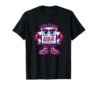 Cool Clothe Gut with Face and USA Statatement T-Shirt