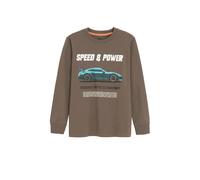 Cool Club T-Shirt azur / marron / gris foncé / blanc, Taille 152