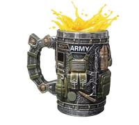 Cool Coffee Mugs for Men - Large Capacity Cups, Stainless Steel Airplane Engraved Novelty Drinkware, Thermal Cup for Hot and Cold Beverages | For Men Women Boyfriend Dad Grandpa Milk Juice Tea