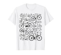 Cool Collection De Vélos Vélos Différentes Silhouettes Art T-Shirt