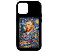 Cool Colorful Graffiti Van Gogh The Starry Night Street Art Coque pour iPhone 12/12 Pro