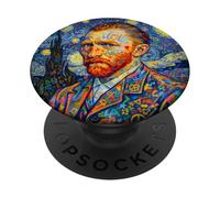 Cool Colorful Graffiti Van Gogh The Starry Night Street Art PopSockets PopGrip Adhésif