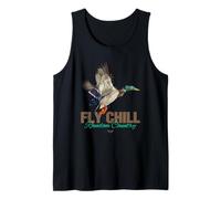 Cool Colorful Mallard Duck Fly Chill Random Country Graphic Débardeur