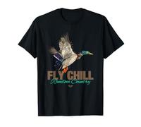 Cool Colorful Mallard Duck Fly Chill Random Country Graphic T-Shirt