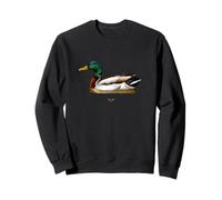 Cool Colorful Mallard Duck Illustration Graphic Designs Sweatshirt