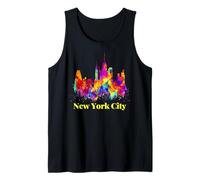 Cool Colorful New York City Skyline, New York City Splash Débardeur