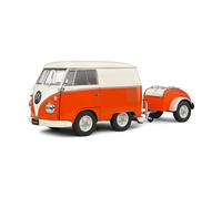 Solido 1:18 Cool Combi 1950 Orange et blanche