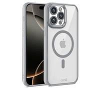 Cool Coque magnétique avec Bord argenté pour iPhone 16 Pro