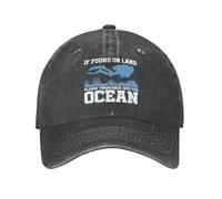 Cool Cotton si on Trouve sur Terre Throw Back Ocean Baseball Cap pour Hommes Femmes Custom Réglable Adult Scuba Scap, Chapeau Papa Hip Hop