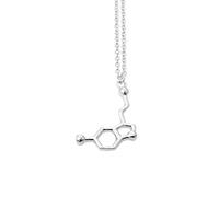 Cool Couple Lop Dopamine Molecular Structure Colliers avec pendentif créatif et utile Durable And Clever