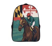cool course de chevaux sacs à dos imprimé en 3d 12 ans et plus fashion décontracté chevalier imperméable sac à dos 2 compartiment homme femme sac d'école voyage-16,pour les voyages les affaires