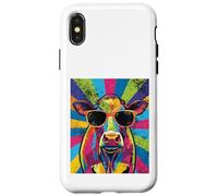 Cool Cow Pop Art for Men Women Dairy Farmer Farming Moo Cows Coque pour iPhone X/XS