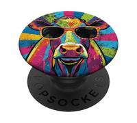 Cool Cow Pop Art for Men Women Dairy Farmer Farming Moo Cows PopSockets PopGrip Adhésif