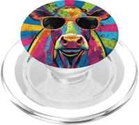 Cool Cow Pop Art for Men Women Dairy Farmer Farming Moo Cows PopSockets PopGrip pour MagSafe