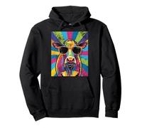 Cool Cow Pop Art for Men Women Dairy Farmer Farming Moo Cows Sweat à Capuche