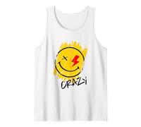 Cool Crazy Sarcastic Power Happy Face Illustration Graphic Débardeur