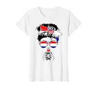 Cool Croate Coffee Mama Mommy Girl Lady Croatia Flag Print T-Shirt