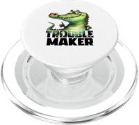 Cool Crocodile, Alligator Vibes - Animal coupé - Trouble Maker PopSockets PopGrip pour MagSafe